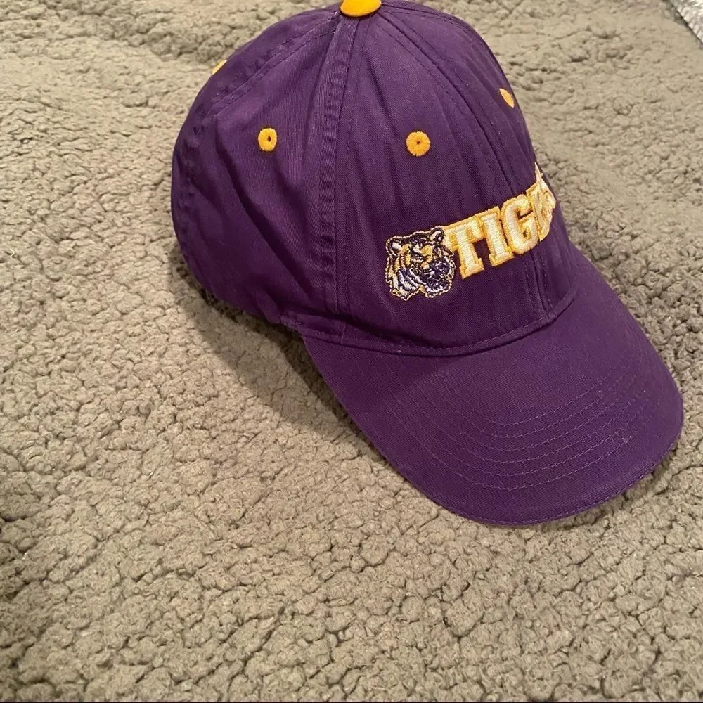 LSU Purple & Gold Baseball Hat Adjustable LSU Tigers